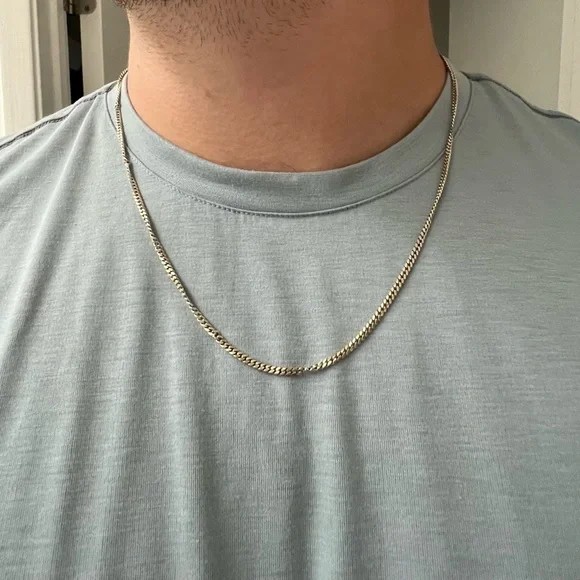 Cuban Link Chain White Gold Jaxxon Cuban Link Chain GOLD 22